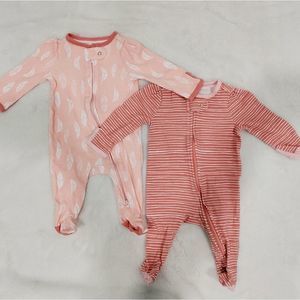 Cloud Island Baby Girl 0-3 Months Pajamas